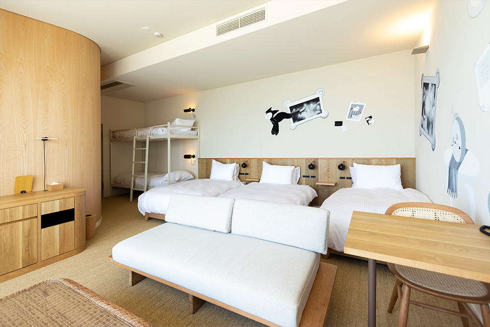 淡路島 HOTEL THE COMPACT（ホテル ザ コンパクト）5名で宿泊出来るグループルーム
